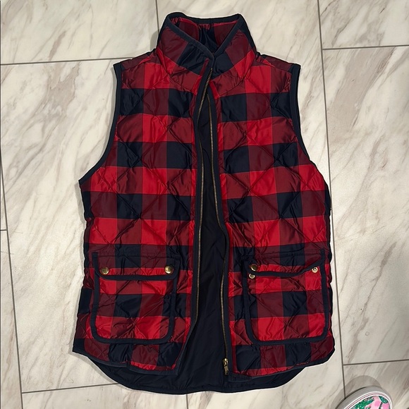 Red and Black Checkered Men's Vest - Picture 1 of 2